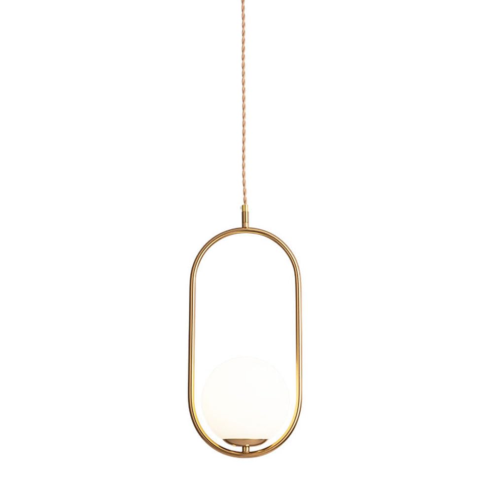 Lustre suspension en verre forgé design rond E27 pour plafond de salon et chambre