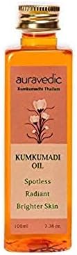 Auravedic Kumkumadi Oil Pure Saffron For Ultra Skin Brightening and Radiance, 100ml