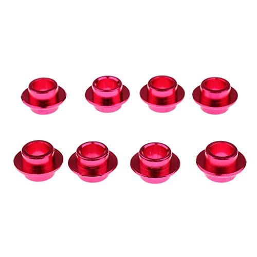 RNXRZANK 8 Bearing Spacers for Roller Hockey Skates, Red