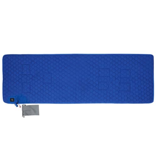 LYEAA Materassino Invernale a 7 Zone, da 38 a 65 ℃, 3 Marce, da Campeggio, Alimentato Tramite USB, for Campeggio all'aforto, Escursionismo, Colore Blu