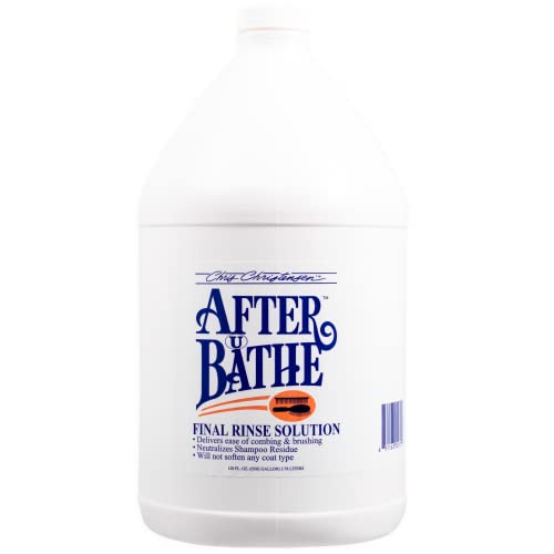 Image of Chris Christensen After U Bathe Final Rinse Solution, Groom Like a Professional, Adds Moisture and Resilience, No Waxes /Oils, Made in the USA, 128 oz