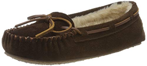 Minnetonka Women's Cally Slipper,Chocolate,8 M US