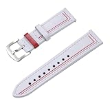 PIGLOLKINY For Samsung for Galaxy for Garmin for Huawei Cinturini 22mm 20mm Donna Uomo Cinturino in pelle di vacchetta(Philip 15,22mm)