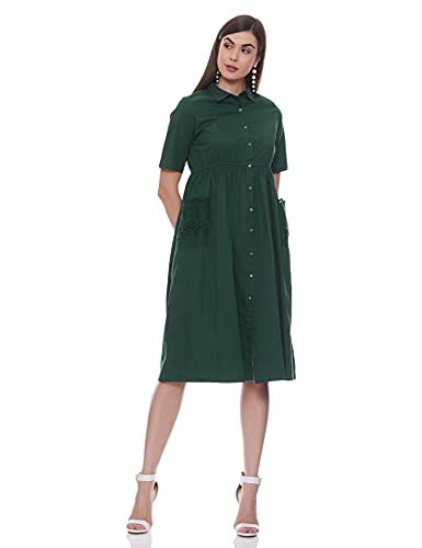 Image of Max Women's Solid Shirt Dress