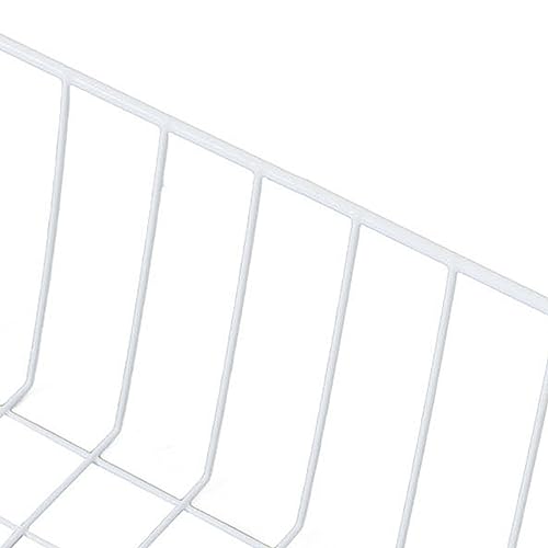 Shanrya Drahtkorb, 2 Stück Edelstahl Aufbewahrungskorb Regalkörbe Draht-Gefrierkörbe Korb Metallkorb für Speisekammer, Aufbewahrung und Organisation (49,5x24,5x20 cm)