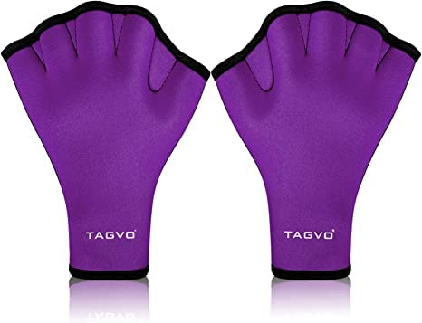 TAGVO Aquatic Gloves for Helping Upper Body Resistance, Webbed Swim Gloves with Wrist Strap, Well Stitching, No Fading, Sizes for Men Women Adult Children Aquatic Fitness Water Resistance Training — image 1