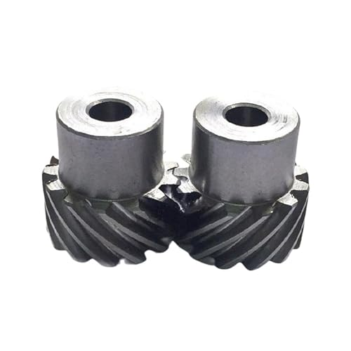 Bevel Gear Pinion Hardware Mechanical 1 Modulus 1.5M 2M 2.5M Left and Right Hand Helical Gear 10~30 Teeth 45# Steel Staggered Gear Precise Hobbing Gear(1.5M 10T 8mm Right)