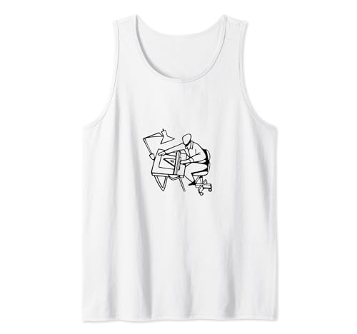 Mesa de Arquitecto y Redacción Camiseta sin Mangas