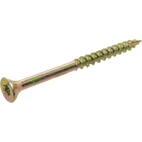 Image of Grip-Rite 114GCS1#9 x 2-1 /2 inch, T25 Star Drive Gold Construction Wood Screw, 1lb Box