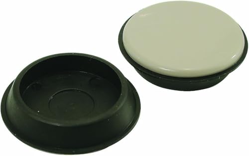 Shepherd Hardware 9221 1-3/4-Inch Reusable, Round, Slide Glide Furniture Cups, 4-Pack,Black