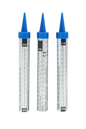 Lot de 3 Fontaines Artifices pour Gâteau, 12 cm, Gerbe Argentée 40 cm, Durée 1 Minute (12 cm)