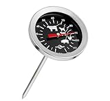 Küchenprofi Bratenthermometer, Messbereich 0°C bis 120°C, Gar-Temperatur Anzeige für verschiedene Fleischsorten, Messfühler 10,5 cm, Edelstahl rostfrei