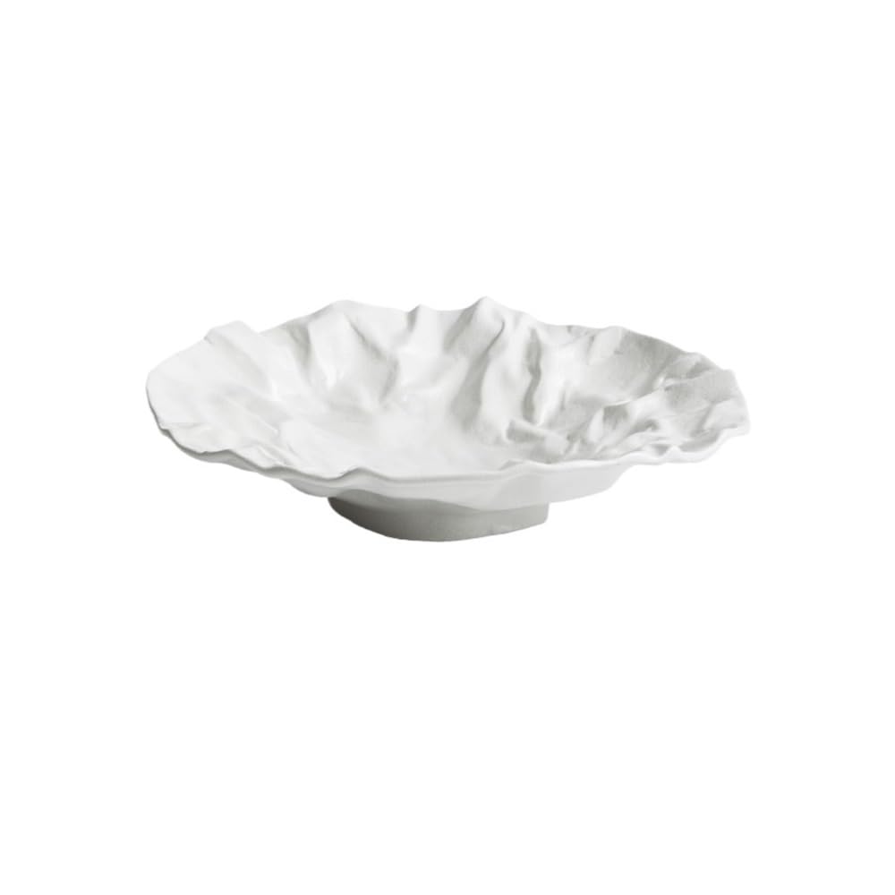 Talerz Jadalniczy, Naczynia głębokie, talerze warzywne, zastawa stołowa, sałatka zachodnia, naczynia ceramiczne do użytku domowego(White,L)
