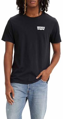 Levi's Graphic Crewneck Tee T-Shirt, Color BW Caviar, XXL Uomo