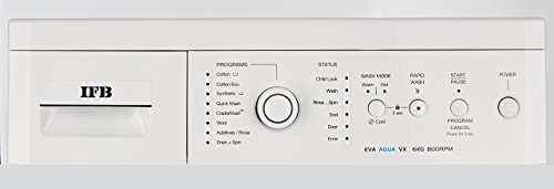 Image of IFB 6 kg Fully-Automatic Front Loading Washing Machine (Eva Aqua VX, White, Inbuilt Heater, Aqua Energie water softener)