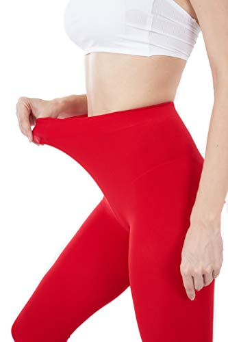Image of HeyUU Women's 80D Ultra Soft Opaque Tights, High Waist Solid Color Footed Pantyhose with 29 Colors