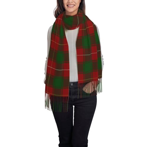 Scarf for Women Tartan Soft Cashmere Feel Pashmina Shawl Wraps, Cozy and Lightweight for Daily & Holiday Wear3