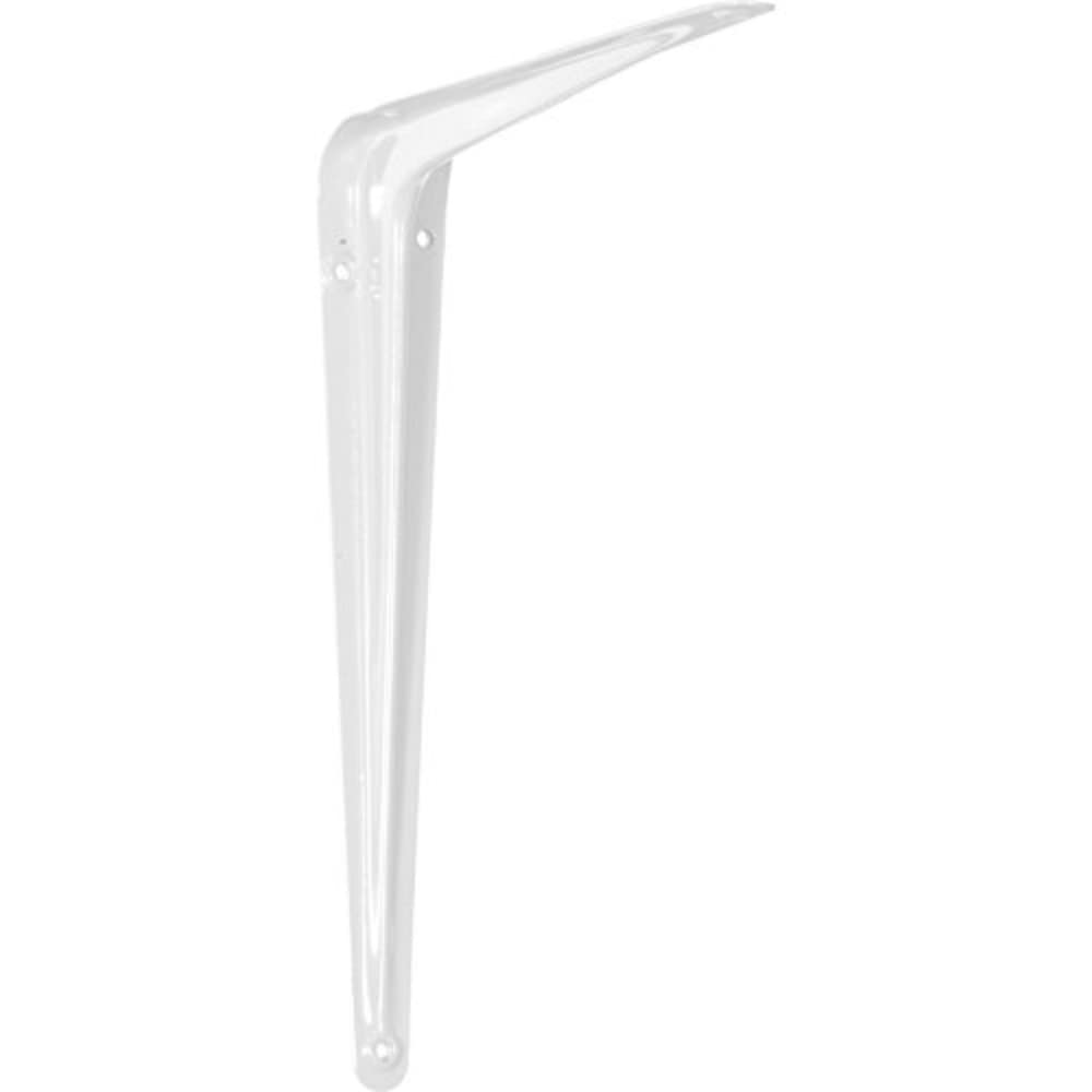 Merriway BH05484 (12 Pcs) London Style Shelf Brackets 200 x 150mm (8 x 6 Inch) White - Pack of 12 Pieces