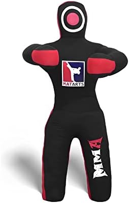 MatArts MMA Grappling Punching Dummy for Kids Combat Sports BJJ jiu Jitsu Judo Karate Taekwondo Wrestling Buddies Tackling and Boxing Dummies (47" / 4 Feet) - UNFILLED