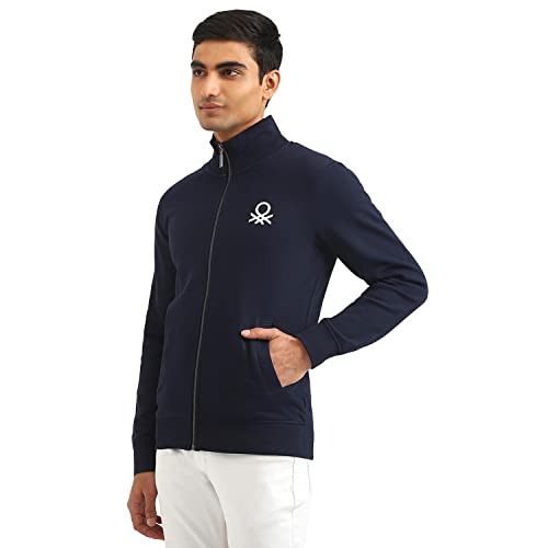 Image of United Colors of Benetton Men's Cotton Hooded Sweatshirt