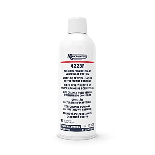 MG Chemicals 4223F-312G Premium Polyurethane Conformal Coating, 11 oz, Aerosol, Clear