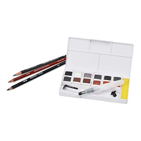 Derwent Shade & Tone Mixed Media Set, 16 Piece Set, Natural Paint Colors with Inktense, Graphitint, Pencils & Tinted Charcoal, Professional Quality (2305903) Cover