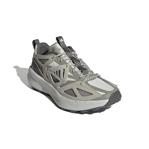 Adidas Mens Kantai Trail Sportswear, Cloud White/Charcoal/Putty Grey, 8 - image 4