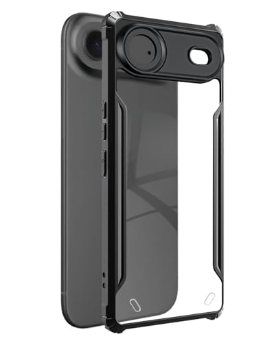 Image of SPAZY CASE Back Cover | Transparent Crystal Clear Hard PC Back Case with TPU Bumper, Drop Protection Case Cover Compatible for iPhone 17 Air