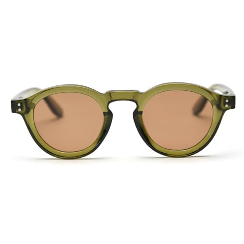 willochra Retro Round Sunglasses Women Men Shades Fashion Ladies green Sun Glasses UV400 Men Trending Punk Sun Glasses