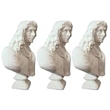 ARTIBETTER Miniature Classic Resin Plaster Figurine Set, 7cm Tall Mini Plaster Statue Crafts for Home Decor, Tabletop Collectible Ornament 3pcs Desktop Adornments