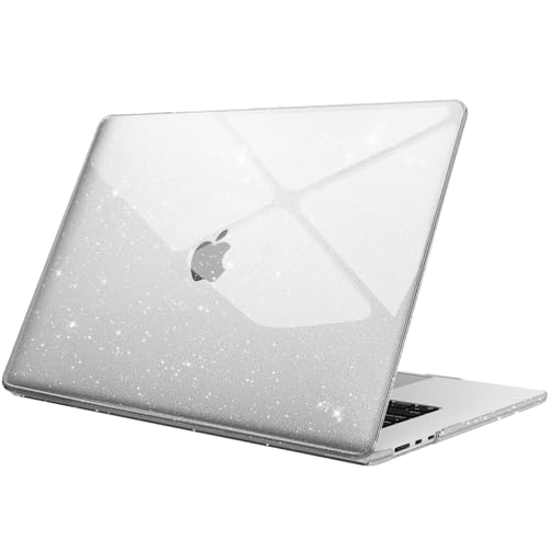 FINTIE Custodia Compatibile con MacBook Air 15 Pollici M5/M4/M3/M2 (A3448/A3241/A3114/A2941, 2026/2025/2024/2023) - Cover Rigido Protettivo Guscio Sottile Case, Tras Glitter