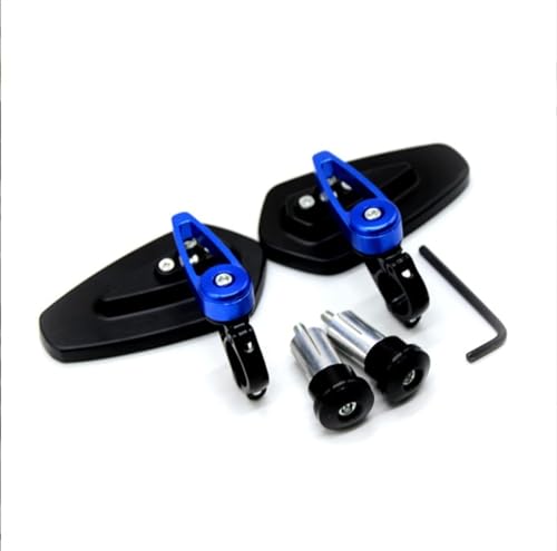 Espejos retrovisores de motocicleta para rutas de motocross y ciudad con aluminio de 22mm 2