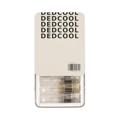DedCool Sample Tin 6 Scents (Xtra Milk, Milk, Red Dakota, 01 Taunt, Madonna Lilly, 03 Blonde) for Men & Women, Long Lasting Luxury Fragrance, Genderless, Vegan, Non-Toxic Fragrance For All Cover