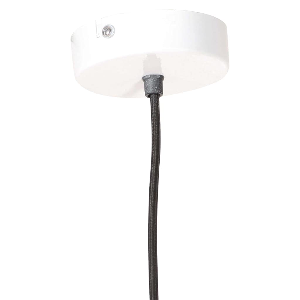vidaXL Lampa wisząca, 25 W, biała, okrągła, 28,5 cm, E27