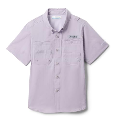 Columbia Boys PFG Tamiami Short Sleeve Shirt, Lavender Pearl, X-Large