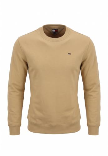 Tommy Jeans Herren TJM Reg S Flag Crew Dm0Dm20741 Pullover Sweatshirt, Beige (Sandy Beige), S – Ansicht 4