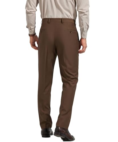 Men's Classic Fit Dress Pants Pleated Front Casual Suit Pants Work Business Trousers Slacks2