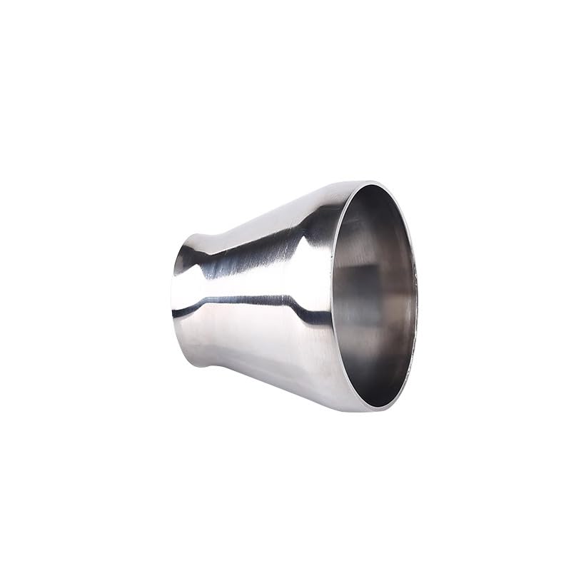 Alle Größen 16–108 mm Rohr-AD Stumpfschweißen Konzentrisches Reduzierstück PPE Fitting Anschluss SUS304 316L Edelstahl Sanitär Homebrew(76mm to 38mm)