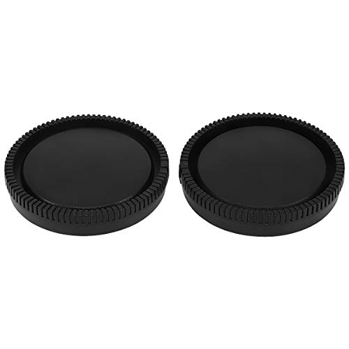 Kit de Tapa para Cuerpo y Tapa Trasera de Lente Haoge para Montura Sony E NEX miniatura 3