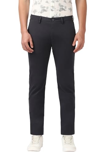 Image of Peter England Men's Slim Fit Mid Rise Super Premium Wrinkle Free Casual Trouser Chinos