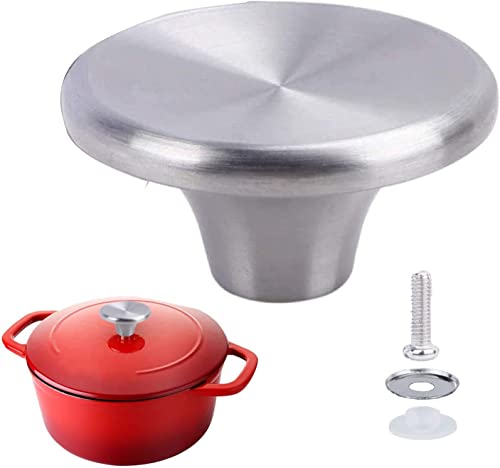 1 poignée de rechange en acier inoxydable pour couvercle de casserole Le Creuset, Aldi, Lodge et...