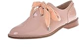 Shellys London Frankie Patent Timeless Structured Oxford Lace Up Shoes (6) Nude