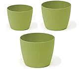 Pot de fleurs design en plastique résistant aux UV, aux intempéries et au gel (PP)