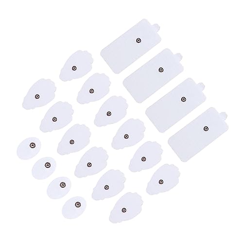 EXAOMBLE 20Piezas Electrodo Autoadhesivos para Compatibles con Electroestimuladores Alta Durabilidad y Buena Pegajosidad para Masajes
