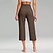 Order Again Returns and refunds s, Capri Pants for Women Summer Casual Elastic Waist Wide Leg Cropped Trousers with Pockets Plus Size Tummy Control Yoga Capris, Coffee, XL, Todays Deals