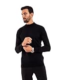 High Cool & Half Neck Pullover for Men From White Eagle Brand (Black/Round Neck)