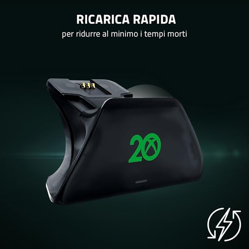 Base di Ricarica Rapida Universale per Xbox - Caricabatterie Rapido per controller Xbox (Ricarica Rapida, Compatibilità Universale, Sistema a Contatto Magnetica) 20th Anniversary Ed. - Controller - Immagine 1