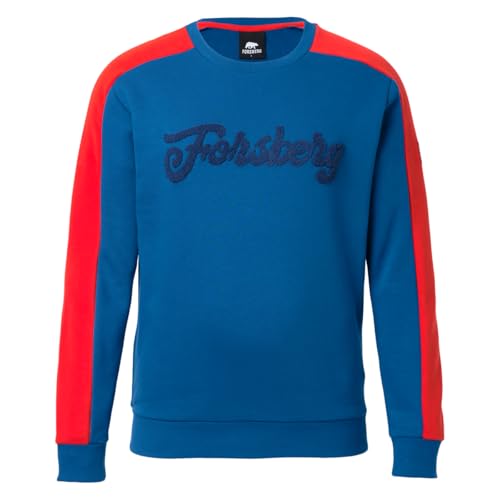 FORSBERG Sweatshirt mit Vintage Logo stylisch Gute Passform hoher, Farbe:blau, Größe:XXL
