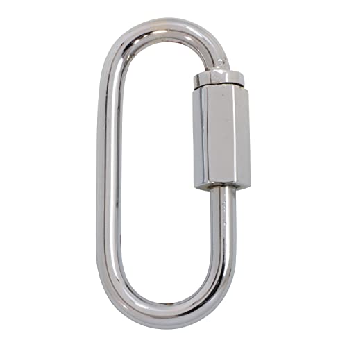 RCH Hardware QL-BR01-50 Brass Quicklink, 7 Gauge, Polished Chrome (2 Pack)