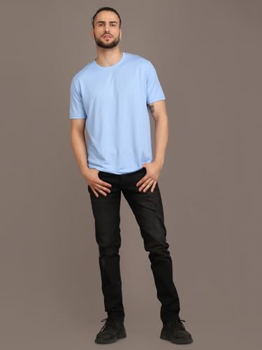 Image of INKKR Men's Solid Round Neck Multicolor T-Shirt (Pack of 3)